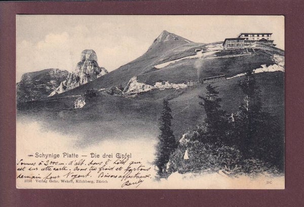 SCHYNIGE PLATTE - Die 3 Gipfel - Bahn - 1904