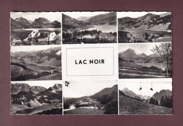 LAC NOIR - 8 images - 1961 // plis //
