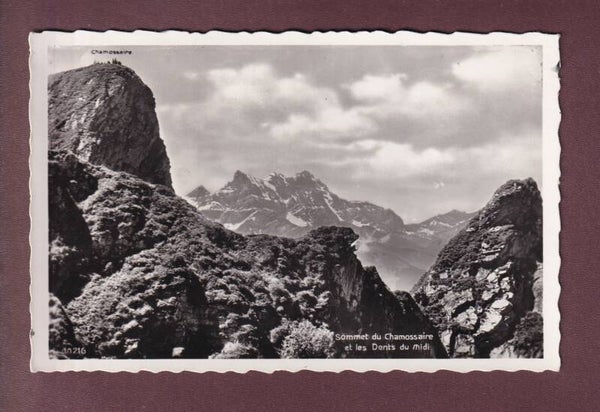 Sommet du CHAMOSSAIRE - Dents du Midi - 1939