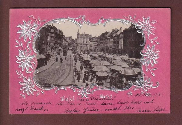 BASEL - Markt - 1902
