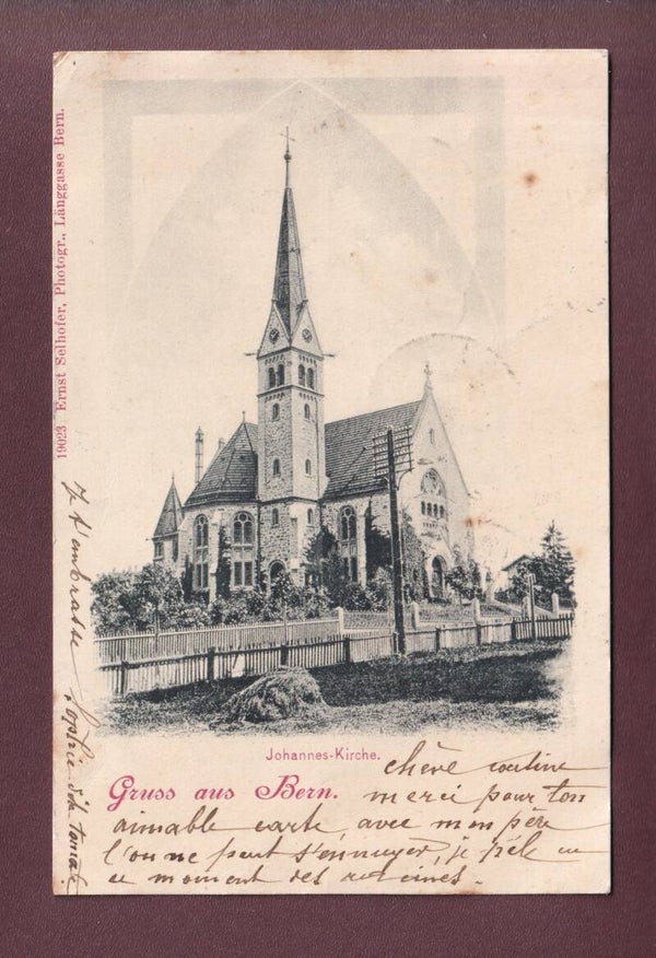 Gruss aus BERN - Johannes Kirche - 1901