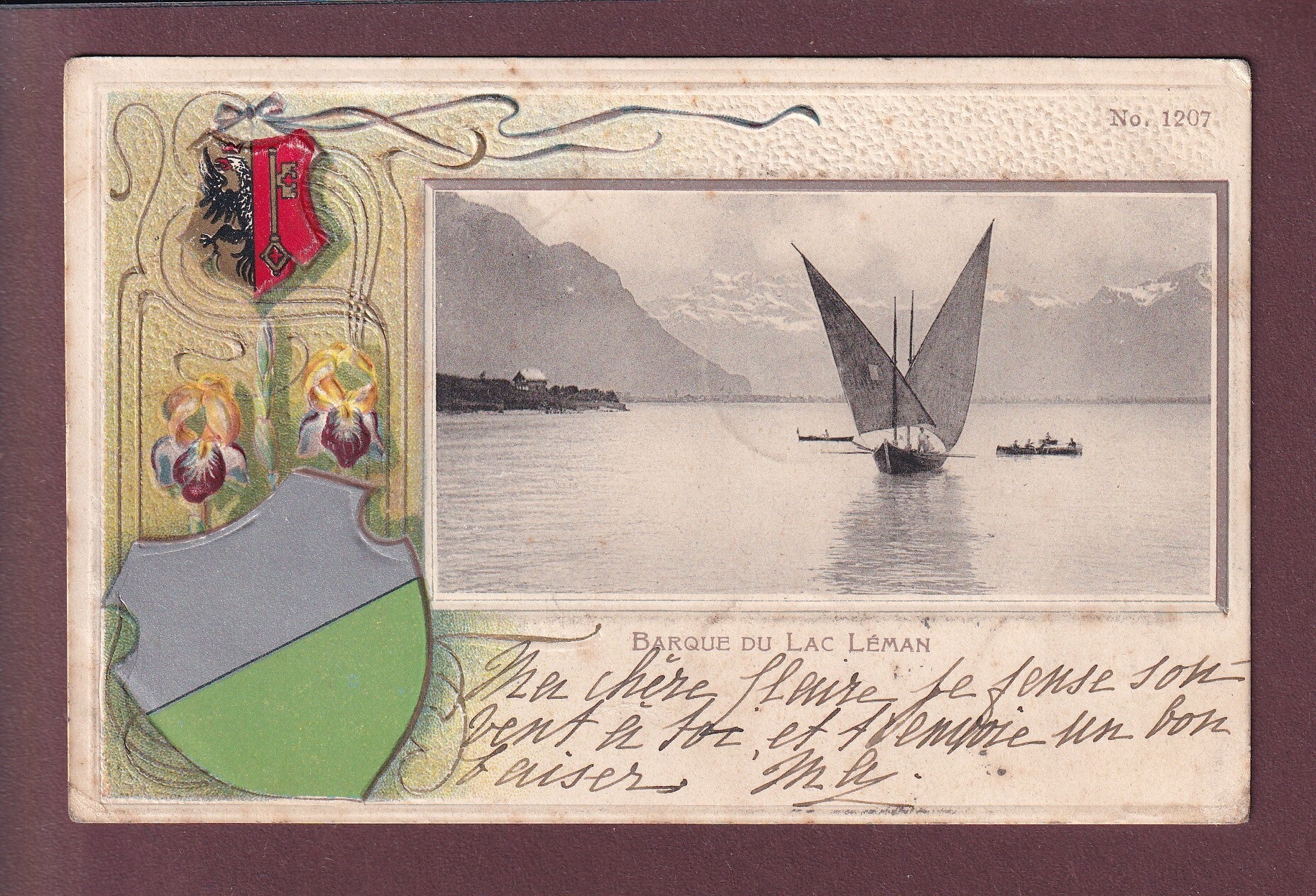 BARQUE du LAC LEMAN - 1901