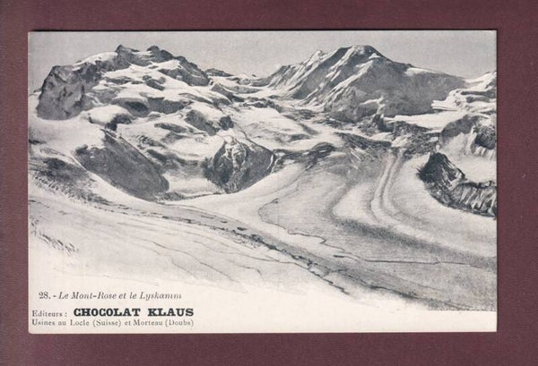 MONT ROSE - LYSKAMM - Chocolat Klaus