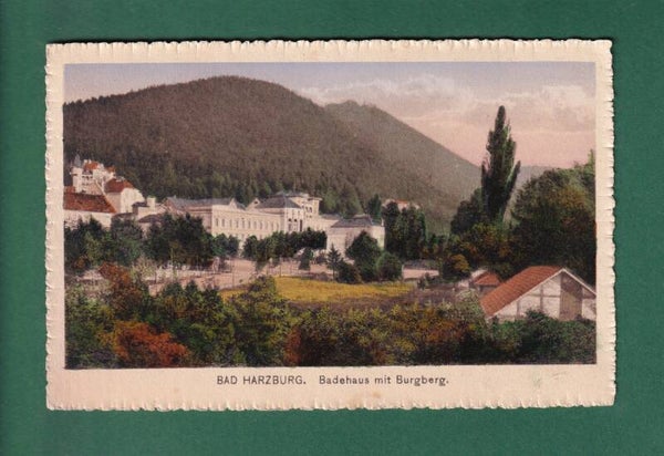 BAD HARZBURG - Badehaus mit Burgberg - 1935
