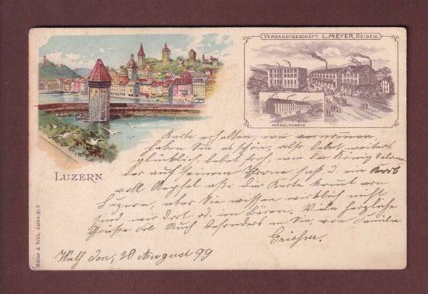 LUZERN - Möbelfabrik L. Meyer - 1899