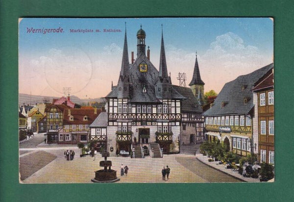 WERNIGERODE - Marktplatz - Rathaus - 1915