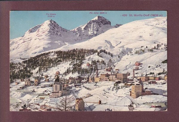 ST. MORITZ-DORF unter Schnee - 1926