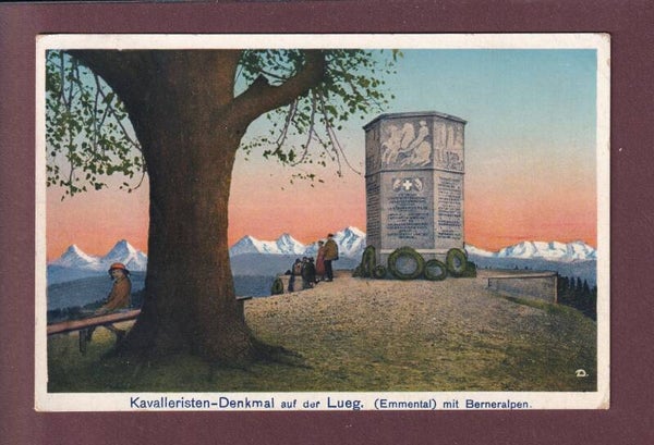 KAVALLERISTEN-DENKMAL auf der Lueg - 1928