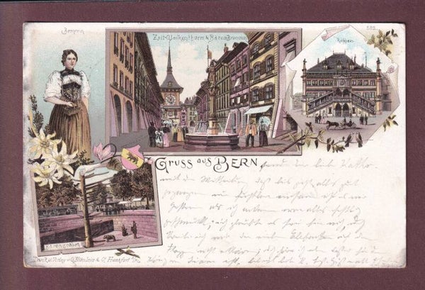GRUSS AUS BERN - 1897 - Litho Blümlein