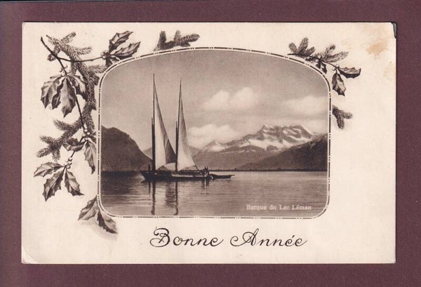 BARQUE du LAC LEMAN - 1930 Bonne Année