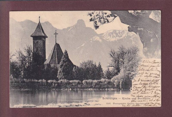 SCHERZLIGEN - Kirche - 1904 // Falte //