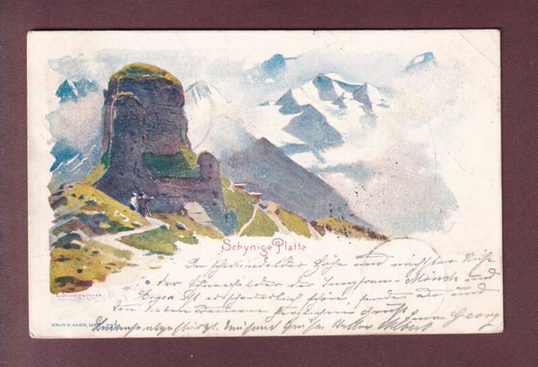 SCHYNIGE PLATTE bei C. Baumgartner - 1899 // Eckbug //