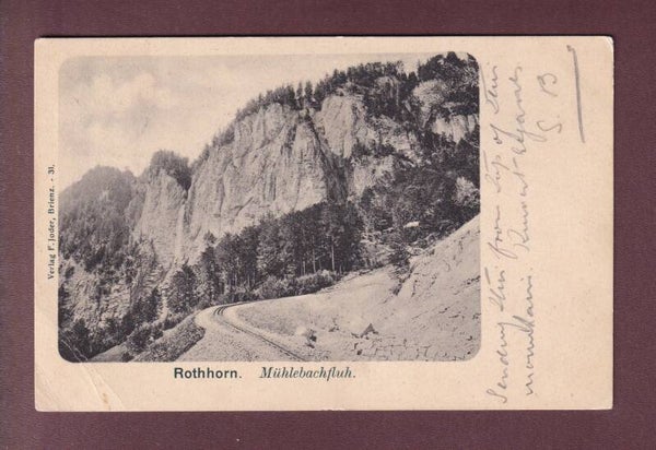 ROTHORN - Mühlebachfluh - 1903 // Eckbug //