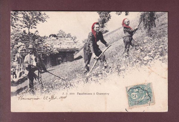 Faucheuses à CHAMPERY - 1904