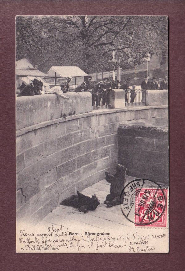 BERN - Bärengraben - Leute - 1905