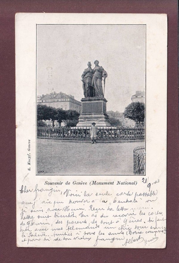 GENEVE - Monument National - 1903