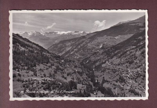 Routes et villages du VAL D'ANNIVIERS - 1952