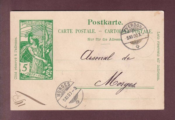 Carte préaffranchie UPU 1900