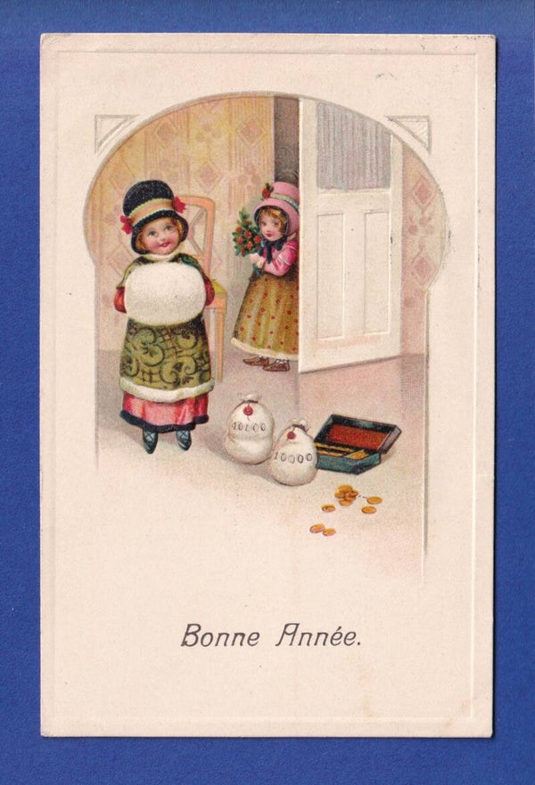 NOUVEL AN - Enfants - Fortune - 1914