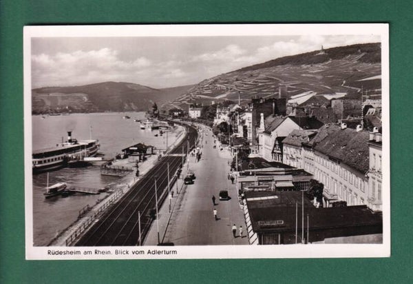 RÜDESHEIM - Blick vom Adlerturm - Schiff