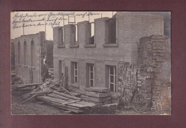 PHOTO - Baustelle in GEROLDSWIL (?) - 1917