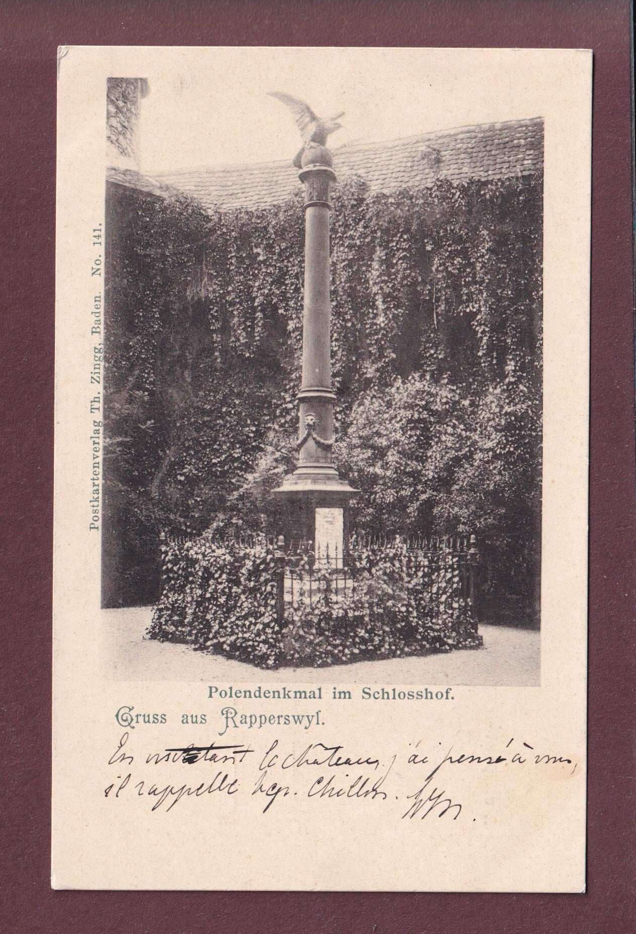 RAPPERSWIL - Polendenkmal - 1900