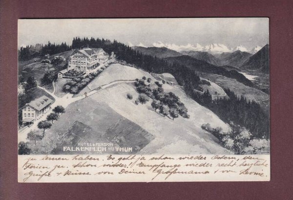 Hotel Pension FALKENFLUH bei Thun - 1918