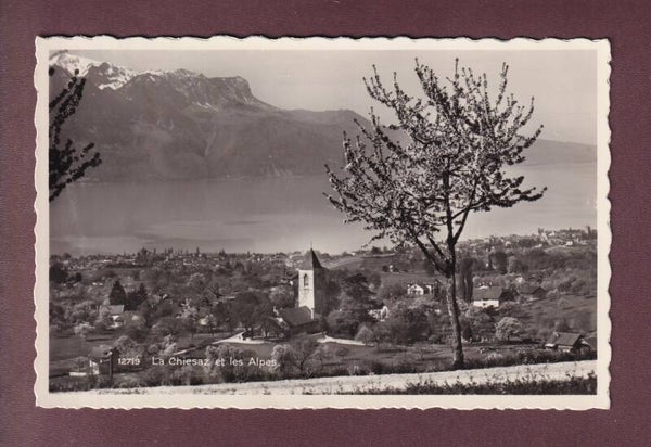 LA CHIESAZ et les Alpes - 1960