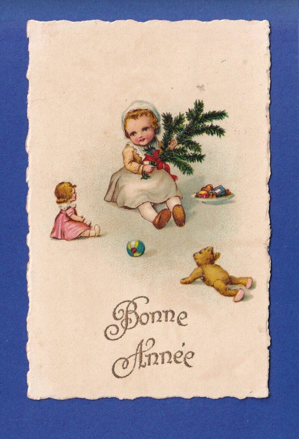 NOUVEL AN - Enfant - Poupée - 1926