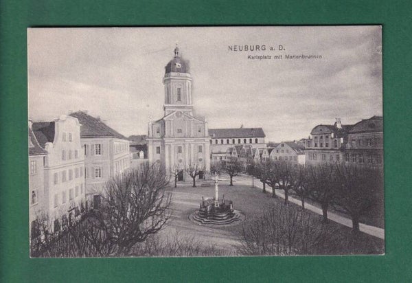 NEUBURG - Karlsplatz - Marienbrunnen