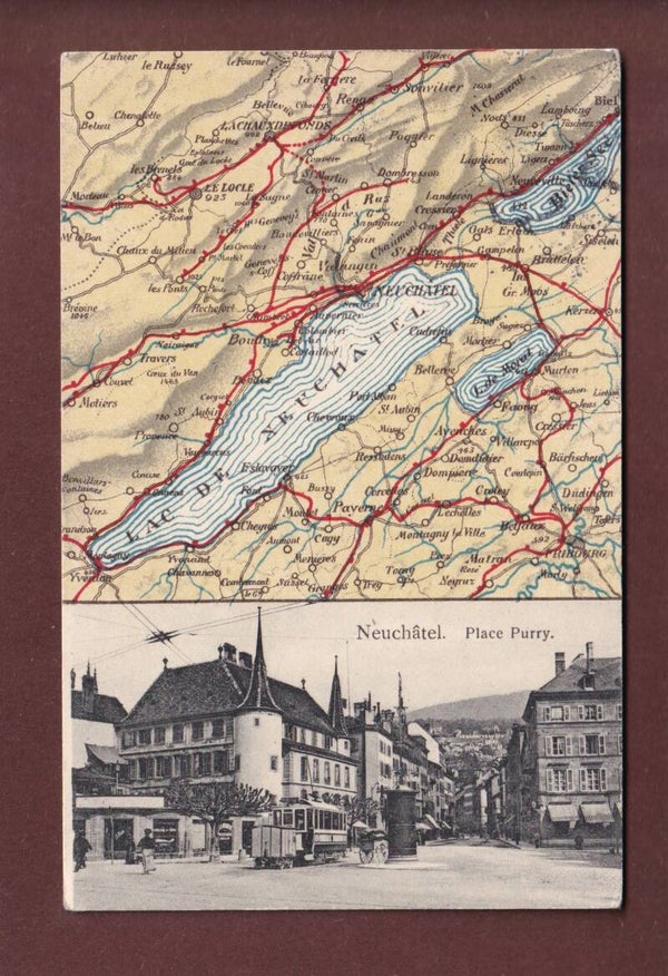 NEUCHÂTEL - Place Pury - 1906