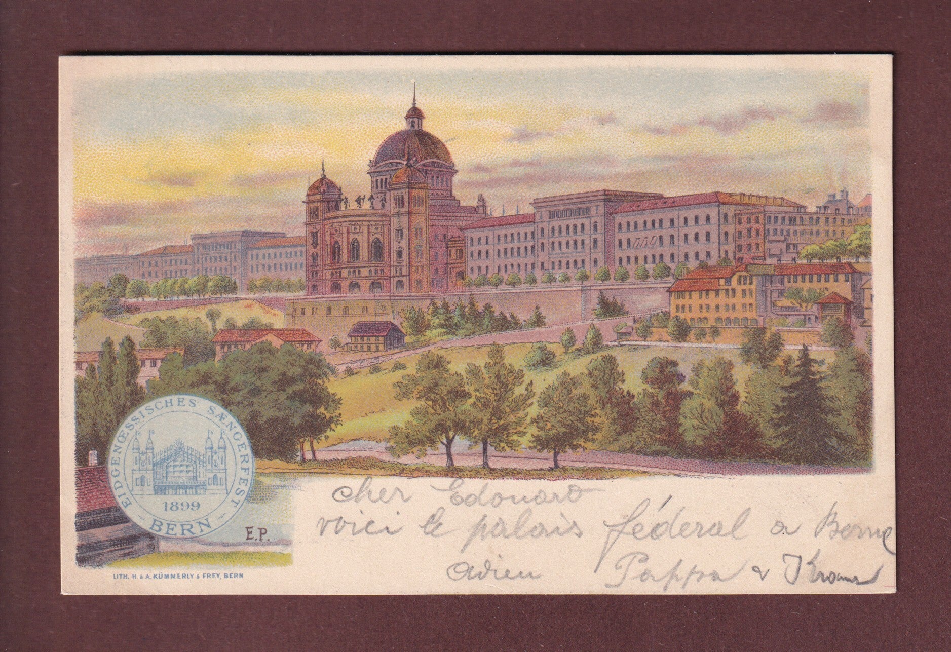 BERN - Bundespalast - Sängerfest 1899