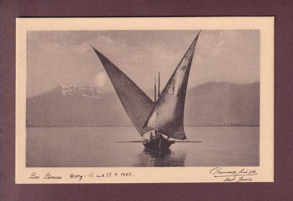 BARQUE DU LEMAN - Dents du Midi