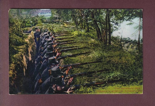 MILITÄR - Grenzbesetzung 1914 - Schützengraben