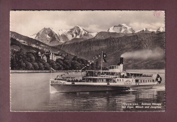 Schiff BLÜMLISALP und Schloss Hünegg - 1945