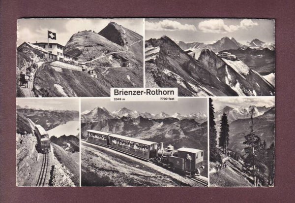 BRIENZER-ROTHORN - 4 Bilder - Bahn - 1966