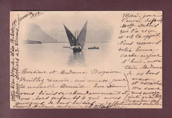 BARQUE DU LEMAN - 1899