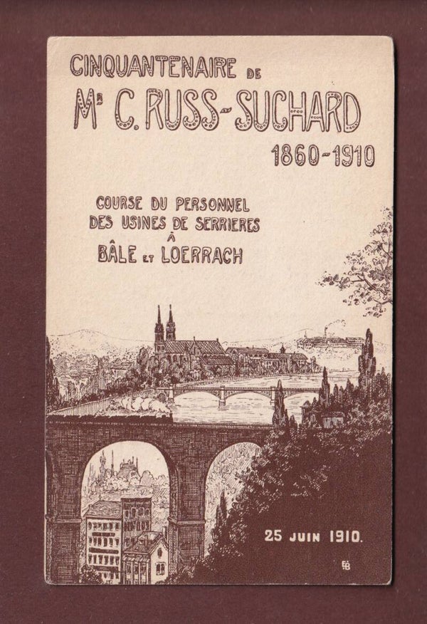 BASEL - Jubilé Russ-Suchard 1910 - Course du personnel