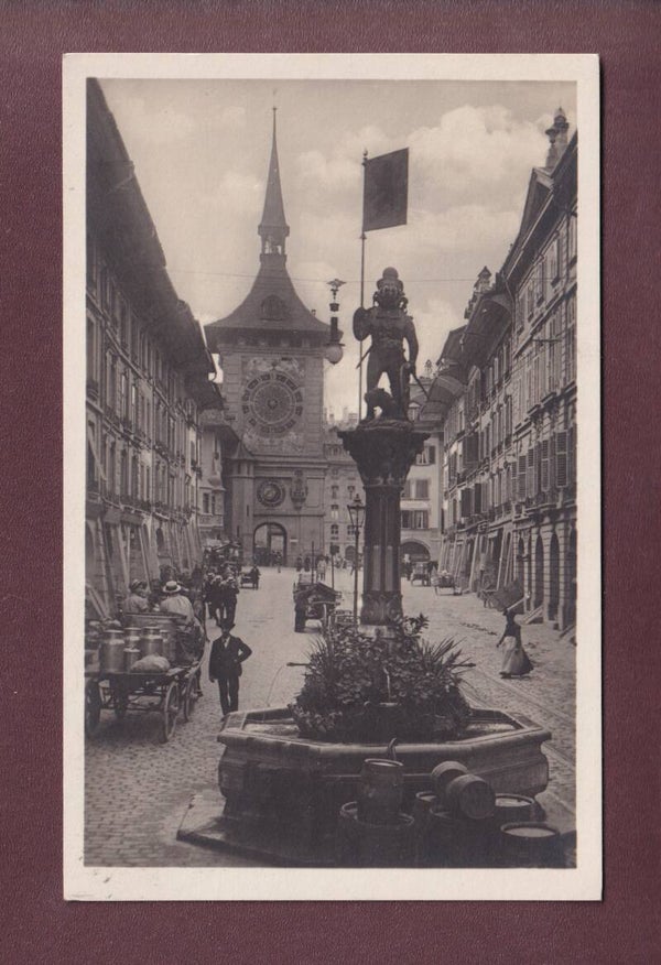 BERN - Zähringerbrunnen - Leute - 1924