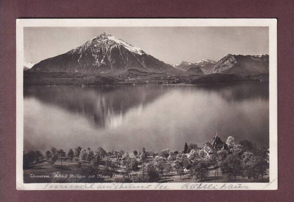 Thunersee - SCHLOSS RALLIGEN - Niesen - 1923 // Eckbug //