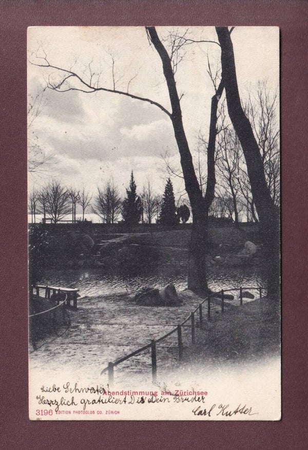 ZÜRICHSEE - Abendstimmung - 1904