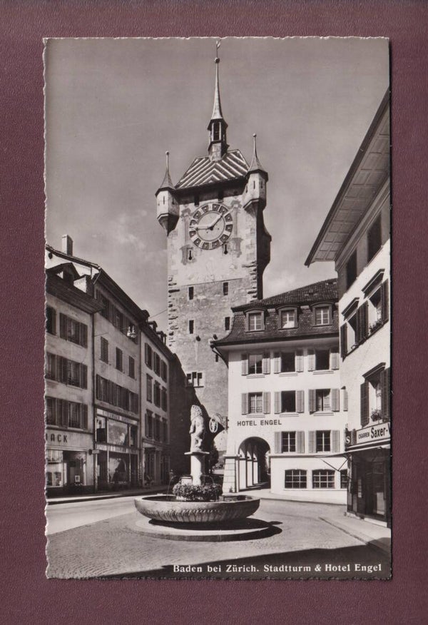 BADEN - Stadtturm - Hotel Engel - 1948