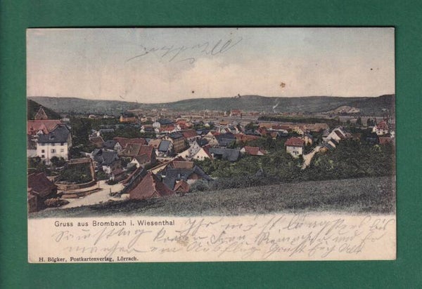 Gruss aus BROMBACH Lörrach - 1911