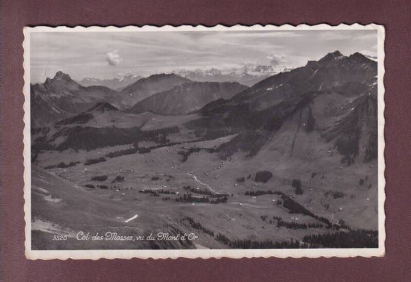 COL DES MOSSES vu du Mont d'Or - 1948 // pli //