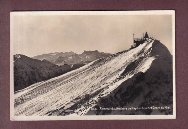 Sommet des ROCHERS DE NAYE en hiver- 1933