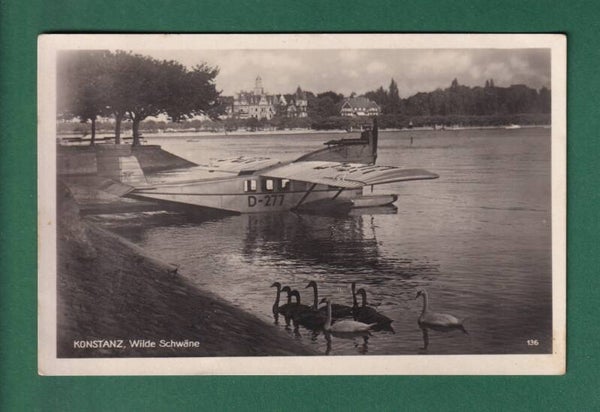 KONSTANZ - Flugzeug am See - Wilde Schwäne - 1932