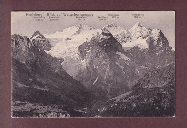Hasleberg - WETTERHORNGRUPPE