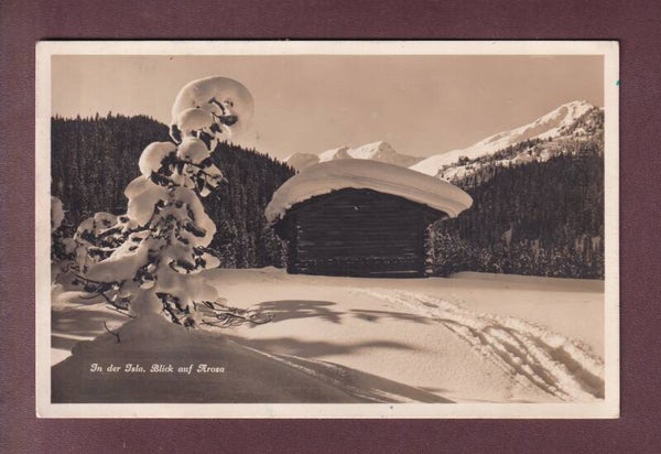 Inder ISLA - Blick auf Arosa - 1927