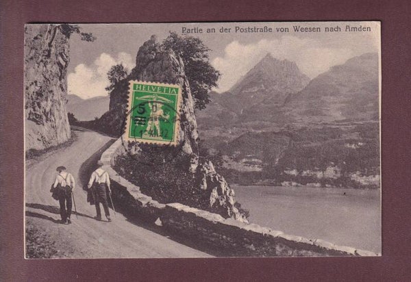 Partie an der POSTSTRASSE Weesen-Amden // Rück verletzt //