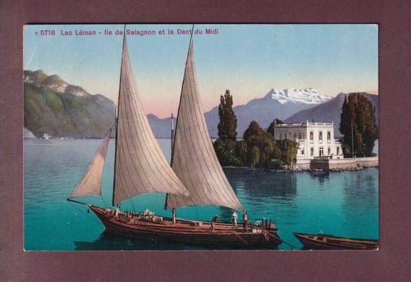 Clarens - ÎLE DE SALAGNON - Barque du Leman - 1934